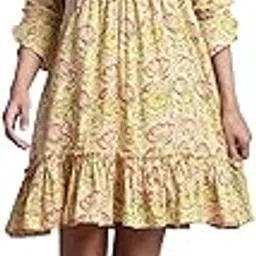 rajnandini Women's Pure Cambric Cotton Printed Mini Western Dress (Jopljpr307-P)-picture-38