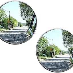 A2D® 19310. A2D Bike Wide Angle Blind Spot Rear View Convex Mirrors with 180 Degree Road View to Make Riding Easy Set of 2pcs for Royal Enfield Classic Chrome-image-16