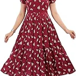 Mom&Bae Women's Printed Anarkali Maternity Dress & Feeding Kurti with Concealed Zip-picture-17