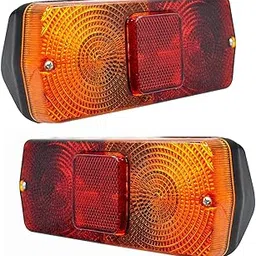 AUTO MT Rear Tail Lights Indicator Assembly 2 Piece Set Suitable for JCB & Massey Ferguson Universal Tractor-picture-45