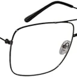 peter jones Black Clear Lenses Night Vision Unisex Square Sunglasses (ST001B)- Pack of 1-picture-45