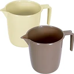 Kuber Industries Bathroom Mug | Plastic Bath Mug for Bathroom | Bath Mug | Mug for Bathroom | Mug for Toilet | Washroom Jug | 111 Bath Mug | 1 LTR | Pack of 2 | Multi-image-62