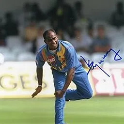 8x10 Inches Original Autographed Photo of Sri Lankan Cricketer Sanath Jayasuriya-image-85