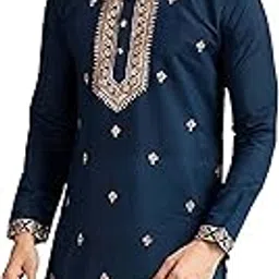 kalaanj Men's Embroidered Silk Kurta || Only Kurta (01-MK)-picture-33