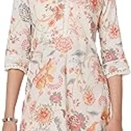 biba Women Cotton Straight Fit Floral Kurta-picture-18
