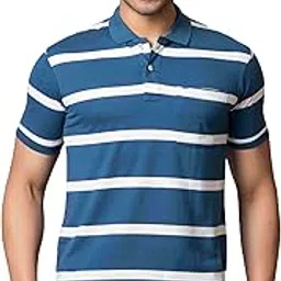 proriders Half Sleeve Cotton Blend Fabric Collared Regular Fit Men's Polo Striper Tshirt with Pocket for Casual wear-picture-53