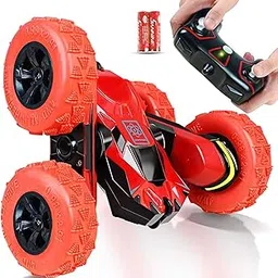 Joyjam RC Stunt Car for 5-10 Year Old Boys - Off Road Remote Control Truck for Kids & Adults - High Speed Racing Car With 360 Degree Rolling Rotation - Christmas Birthday Gift, Red-picture-19