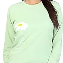 Sahaj Enterprise Women's Cotton Blend Flower Full Sleeve T-Shirt-picture-41