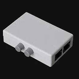 2 Ports White Manual Network Sharing Box 2In1/1In2 RJ45 Network Switcher Hot-picture-29