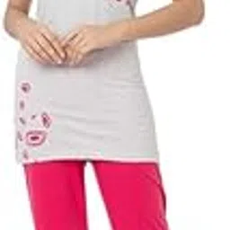 us reload Women Cotton Printed Night Suit Set | Comfortable Top & Pajama Sleepwear for Women & Girls | Soft, Breathable Loungewear & Nightwear | Stylish Home & Sleep Outfit-picture-16