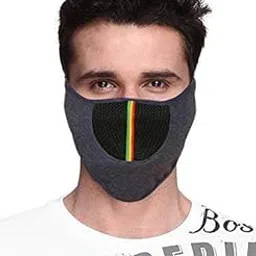 Acceptive's Fashions Bike Riding and Cycling Anti Pollution Dust Sun Protection Half Ninja Face Cover Mask (Light Blue)-picture-19