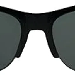 prasu Classic Semi-Rimless Sunglasses, Matte Black Frame, Dark Grey Lenses-picture-10