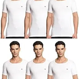 target gold Men's Vest - 100% Cotton, White, Comfortable, Breathable, Baniyan for Men(Pack of 6)-picture-53