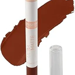 Matte Lipstick Long Lasting Highly Pigmented Lip Hydrating & Moisturizing (819- Nude Brown)-picture-35