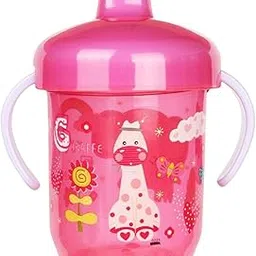 Whitecloud TRANSFORMING HOMES 260 ml Orthodontic Leak Proof Sipper Cup with Twin Handles for Babies and Toddlers Multicolor UC-31-picture-56