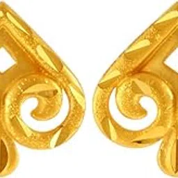 p.c. chandra jewellers 22KT Yellow Gold Stud Earrings for Women-picture-33