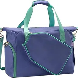 MERISHOPP Pickleball Bag Racket Storage Portable Players Gym Bag with Shoe Compartment Green Purple|Sporting Goods|Tennis & Racquet Sports|Tennis|Bags-picture-14