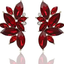 Latest Celebrity Inspired Stylish Designer Crystal Earrings for Women and Girls-image-50