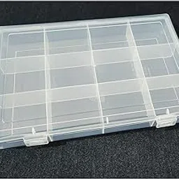 Bansal Industries 12-Partition Plastic Storage Box - Transparent Organizer for Jewelry, Crafts, Medicines, and Hardware (1 Unit)-picture-45