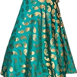 binori Women's Banarasi Silk Brocade Chanderi Lehenga Skirt (Size Up to 40 Inch)-picture-32