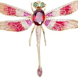 Large Dragonfly Brooch Pin | 18k Gold Plated | Trendy, Lightweight & Comfortable | Stylish & Tarnish-Resistant | Qty : 1pc-image-60