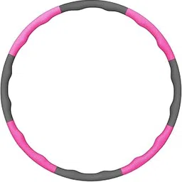Bnf® Weighted Fitness Hoop Training Comfortable Exercise Hoop for Travel Home Gym Rose Red and Gray|Sporting Goods|Fitness, Running & Yoga|Fitness Equipment & Gear|Abdominal Exercisers image 1
