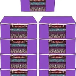 SHAPING FABRIC Garment Cover Non-Woven 90 GSM with Transparent Window & Double Metal Zipper – Pack of 9 | Dustproof Clothes Storage Bag for Sarees, Suits, Jackets, Shirts SBXLRL152493517524148523701-picture-65