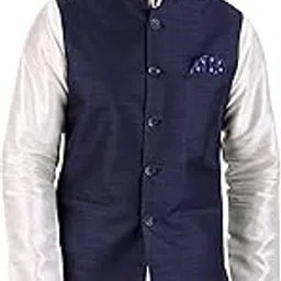 gracyshade Men’s Nehru/Modi Jacket (Waistcoat) along-with Inner pocket – Premium Dupion Silk Fabric, Stylish Sleeveless Regular Fit Bandhgala for Festive, Casual, or Occasional-picture-45