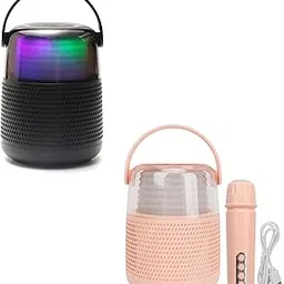 Drumstone (𝗕𝘂𝘆 𝟭 𝗚𝗲𝘁 𝟭 Mini 3D Surround Speaker with Microphone, Wireless Karaoke Machine, RGB Lights, and Powerful Sound Quality for Home and Travel Fun-𝟭𝟱 𝗬𝗲𝗮𝗿𝘀 𝗪𝗮𝗿𝗿𝗮𝗻𝘁𝘆 image 1