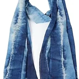rai sahab Hand Block Printed Scarves Pure Cotton Scarf(ST-126BLUE)-picture-11