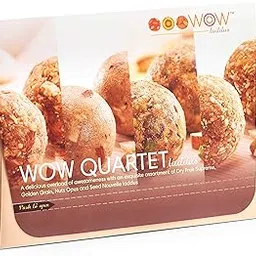 WOW Laddus - WOW Quartet Laddus | 440 Grams Pack of 12 | Infused with Pure Ghee | Nutritious & Healthy Tasty Laddoo Gift Pack | Natural Jaggery Sweetened | No Added Preservative-picture-30