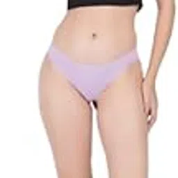 kellpar bykt KELLPAR Women's Breathable Seamless Thong Underwear, Cotton Blend, Medium, Bikini Style, No Show Panty-picture-10