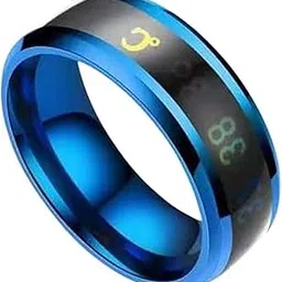Men Smart Temperature Ring Blue (IR877)-image-0