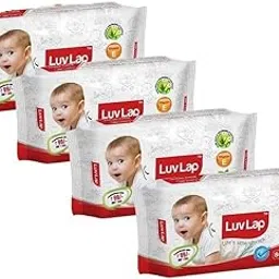 Luvlap Paraben Free Baby Wet Wipes with Aloe Vera (Pack of 4)-picture-12
