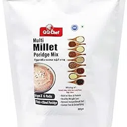 QQ Chef Multi Millet Porridge Mix | 300gm (50gm x 6 Packs) Healthy Breakfast-image-4