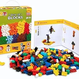 AIKO | 500 Piece Box of Blocks | Building Block Set for Kids 4+ | Multi-Color Construction Toy with Idea Booklet | STEM Learning Gift for Boys & Girls-image-38