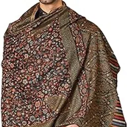 pashmoda Men Rangrez Kaani Shawl, Authentic Kashmiri Luxury Pashmina Style Shawl (Size: 101 X 203 CM)-picture-30