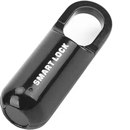 bonkzebu Fingerprint Lock, Smart Padlock Zinc Alloy Biometric with USB Data Cable for Gym for Suitcase, Black-picture-16