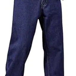 pentoo Regular Men Loose Fit Mid Rise Light Blue Jeans | Baggy Jeans for Men-picture-15