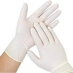COWOX Latex Disposable, Work Gloves Soft Industrial Powdered Rubber for Cleaning and multiple uses (Large, 100) || White-picture-52