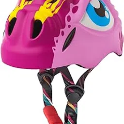 Headzup Feisty Flyer 3D Cycling Helmet with Tail Light | Lightweight & Adjustable Size | Unisex Multi-Sport Helmet for Kids Toddlers Boys Girls | for Age 3-12 | for Cycling, Skating (48-52cm) (Pink)-image-43