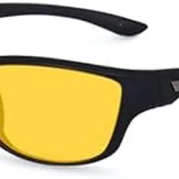 Imperial Club Driving Glasses, Yellow Lens, Black Sports Frame, UV Protection, Soft Nose Pad, Unisex (as09)-picture-49