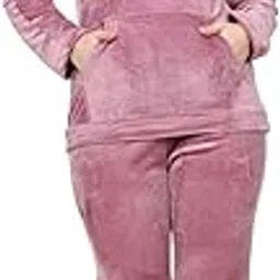pearls fashionz Velvet Supersoft Night Suit/Tracksuit, Hoodie with Pyjama-picture-14