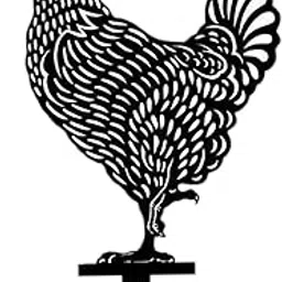 UJEAVETTE Acrylic Chicken Yard Art Rooster Hen Chicken Yard Stake Garden Floor Decor D-picture-31