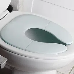 INOVERA Portable Folding Baby Toilet Seat - Kids Potty Training Seats for 0.5 to 5 years Child Toddler - Fits All Western Toilets - Non-Slip Suction Cups - Includes Free Travel Bag (Grey)-picture-15