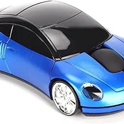 atdaraz Wireless Car Mouse 2.4Ghz 3D DPI 1600 Cool Sport USB Gaming Mouse Mice for PC Computer Laptop Notebook Blue-image-41