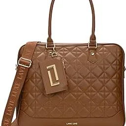 lavie luxe Women's Decode 2C Laptop Handbag for Women | Fits upto 15" Laptop | Laptop Bag for Work | Ladies purse | Stylish Shoulder Bag | Gift for Women-picture-52