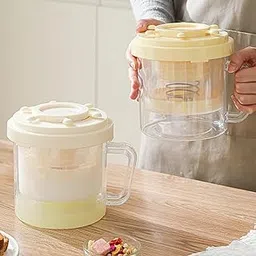 Yogurt Strainer with Lid Thick Yogurt Separator for Thick Greek Yogurt Sauce Yellow-picture-13