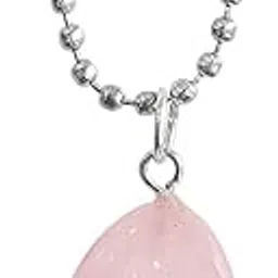 9dzine Tumble Pendant with Chain for Men & Women | Natural Crystal Stone Locket Gift for Birthday, Anniversary, Friends | Gemstone Reiki Healing Pendant Necklace for Unisex Adult-picture-11