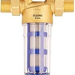 Elegant Casa 3/4-Inch Inlet Water Filter for Overhead Tank With Pressure Gauge for Home Use No Electric Installation Removes Dust Rust, Moss, Algae, Sedemint, Red Particles Remover Filter-1 Set image 1